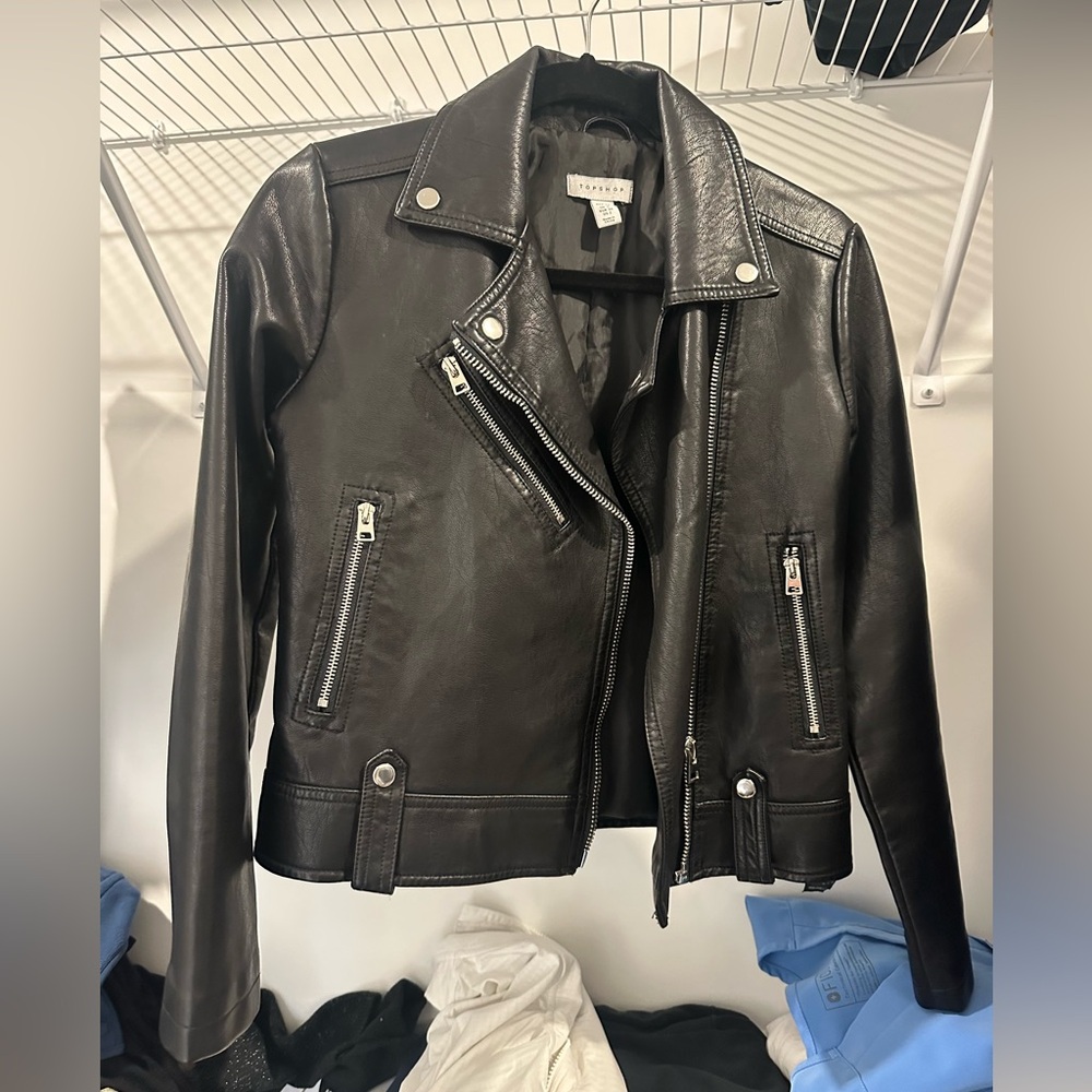 Top shop leather jacket